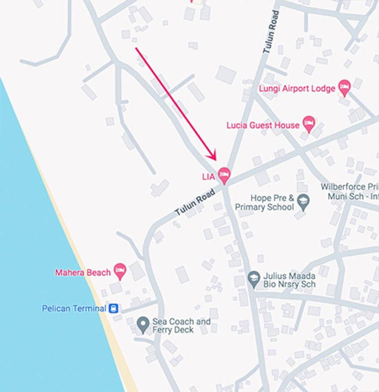 Map of Lia-Hotel location